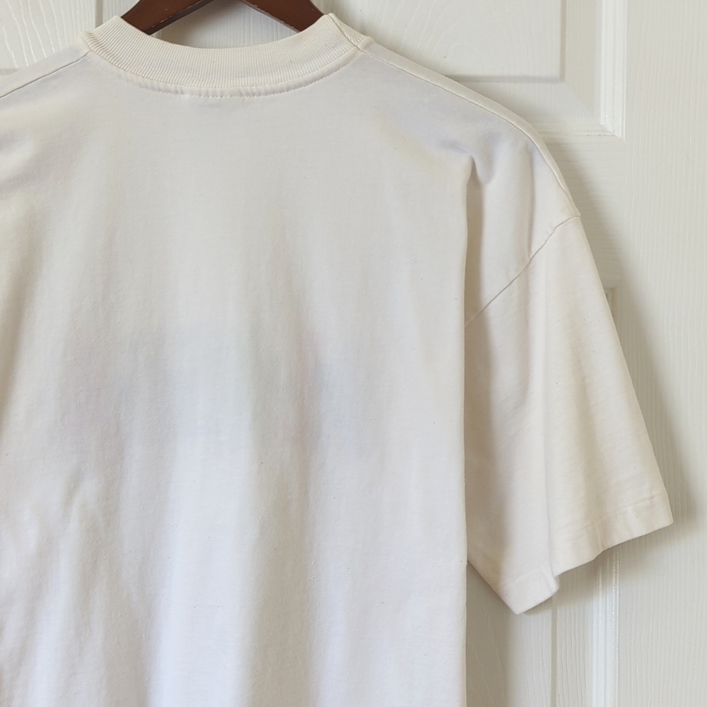 Hefty 90's Vintage Alaska Embroidered Short Sleeve Crewneck T-shirt White Large - Picture 10 of 10